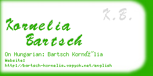 kornelia bartsch business card